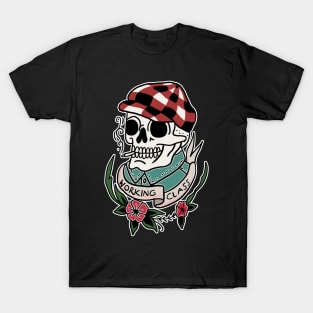 Tattoo Art Smoking Skull Working Class handdrawn T-Shirt